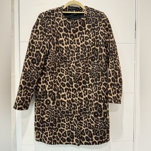 Zara Coat Animal Print Size S